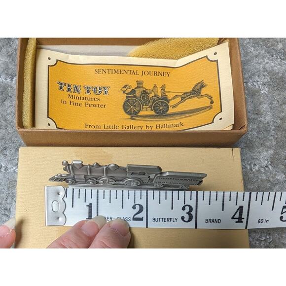 Hallmark Tin Toy STEAM LOCOMOTIVE CLASS 4-4-0 CA 1905 vtg pewter 1981 foamers - Picture 3 of 7